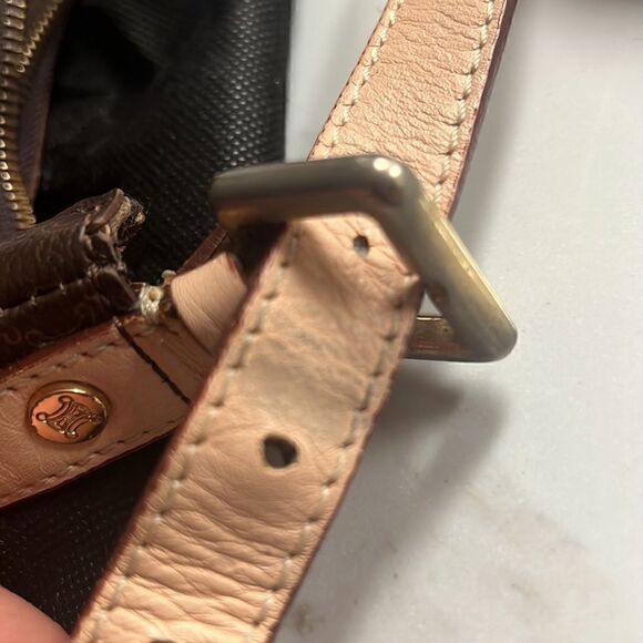 Celine Macadam Pattern Shoulder bag Brown PVC Leather Italy - Picture 16 of 17